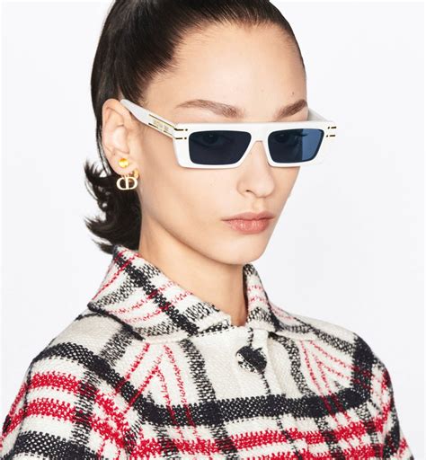 dior white background|white Dior oversized sunglasses.